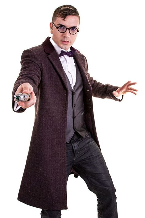 eleventh doctor replica jacket from abbyshot|11th Doctor Cosplay Part Review: The Abbyshot Purple Coat.